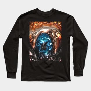 blue metallic eye Long Sleeve T-Shirt